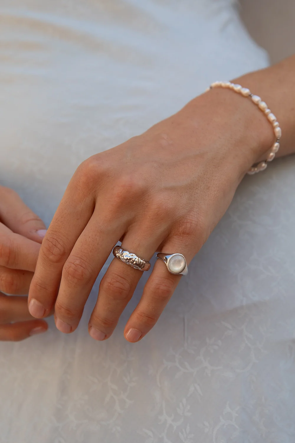 Amalfi Molten Ring Silver - Image 3