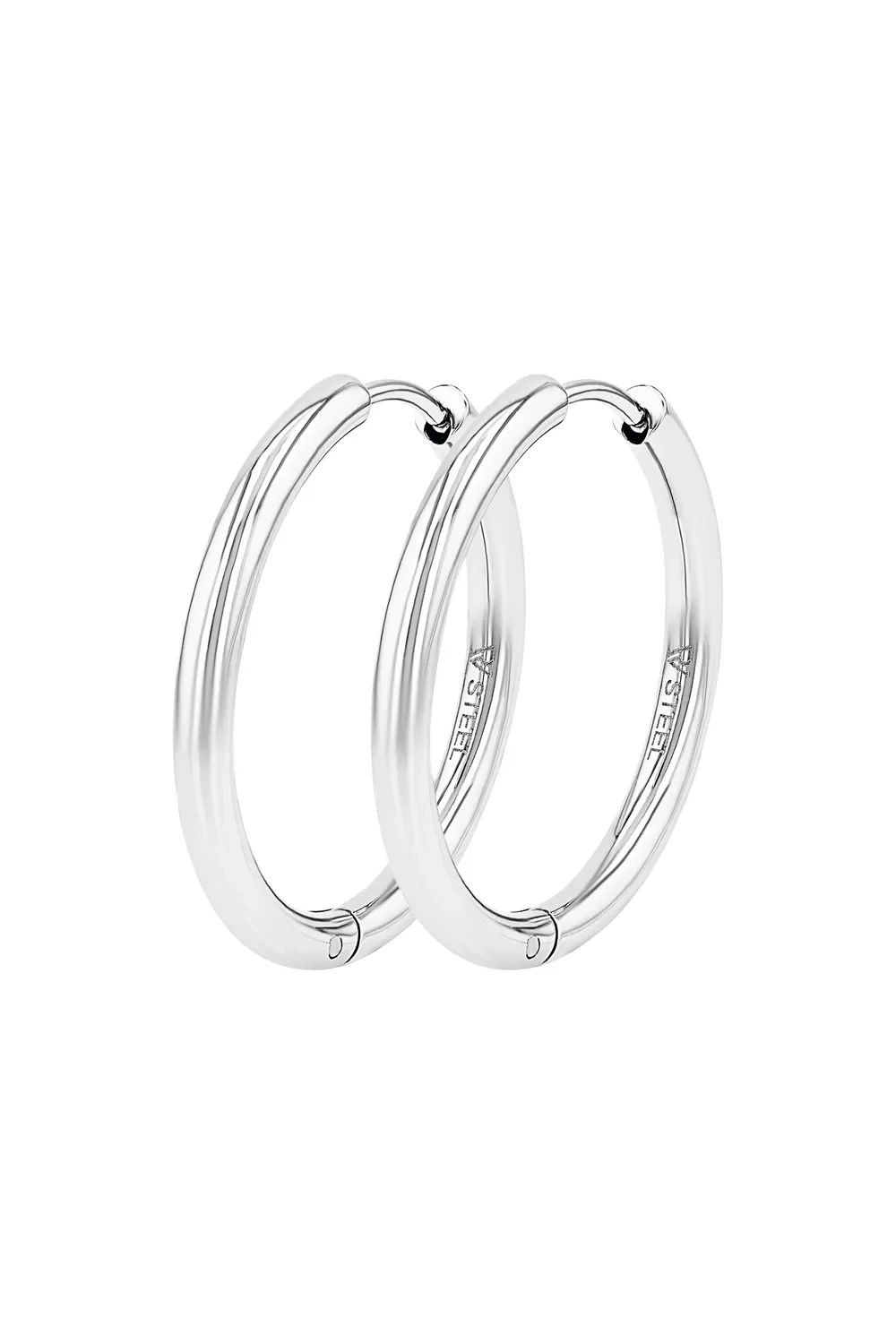 Becca Hoops Large Silver