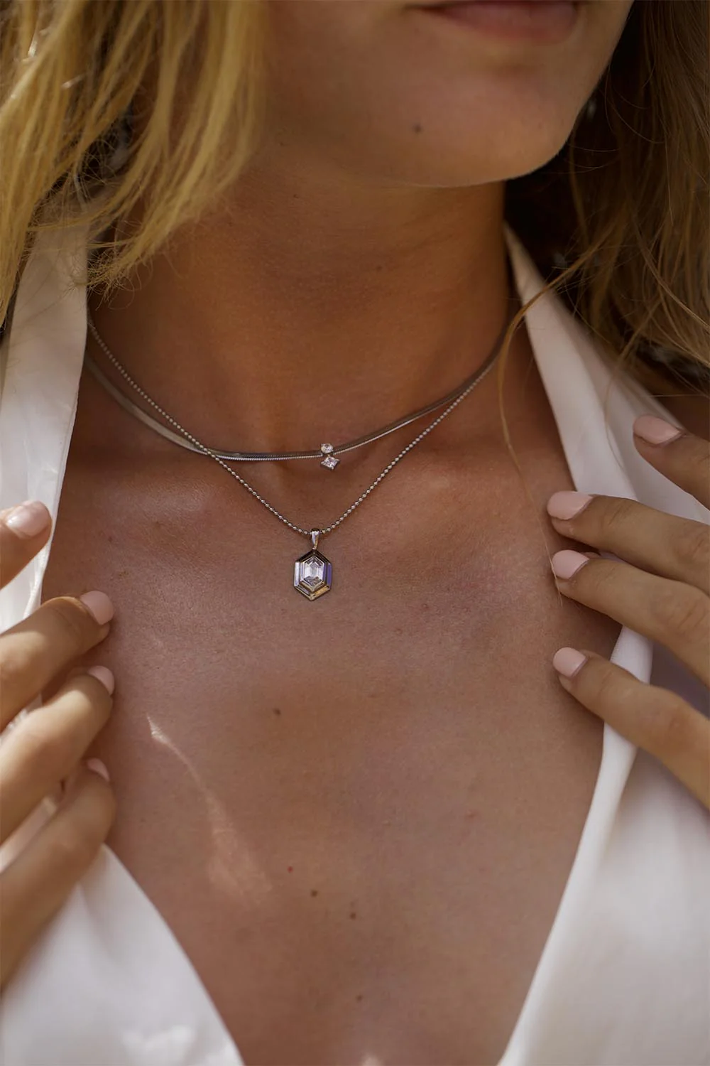 Dream Sleek Necklace Silver - Image 4