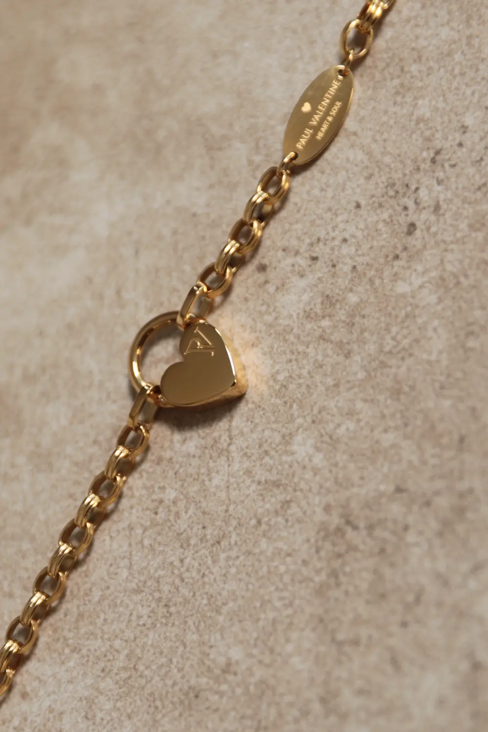 Engravable Heart & Soul Bracelet 18K Gold Plated - Image 5