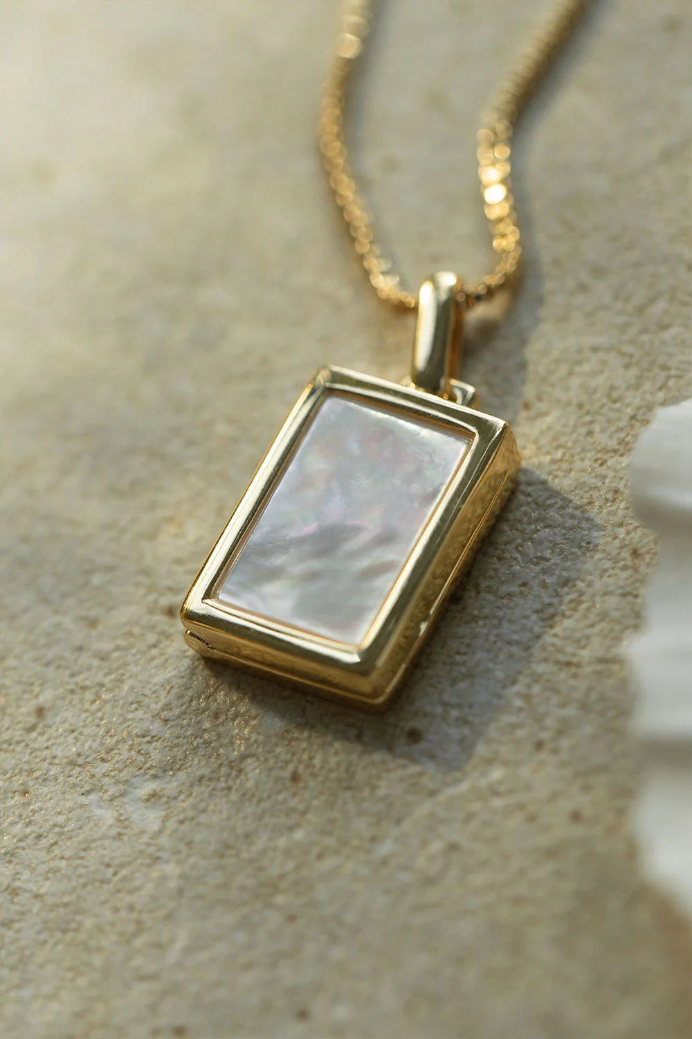 Engravable Locket Necklace 14K Gold Plated - Image 8