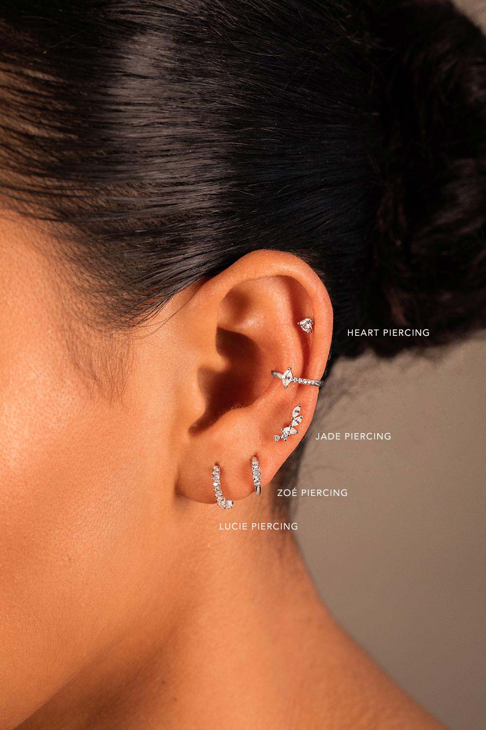 Heart Piercing Sterling Silver - Image 2