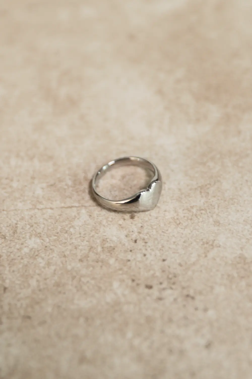 Heart & Soul Signet Ring Silver - Image 3