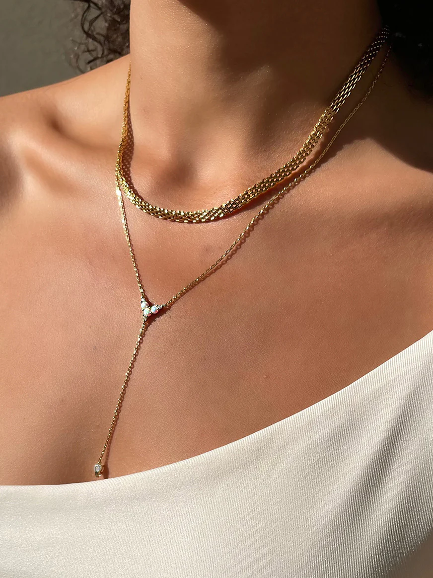 Mesh Necklace 18K Gold Plated - Image 5