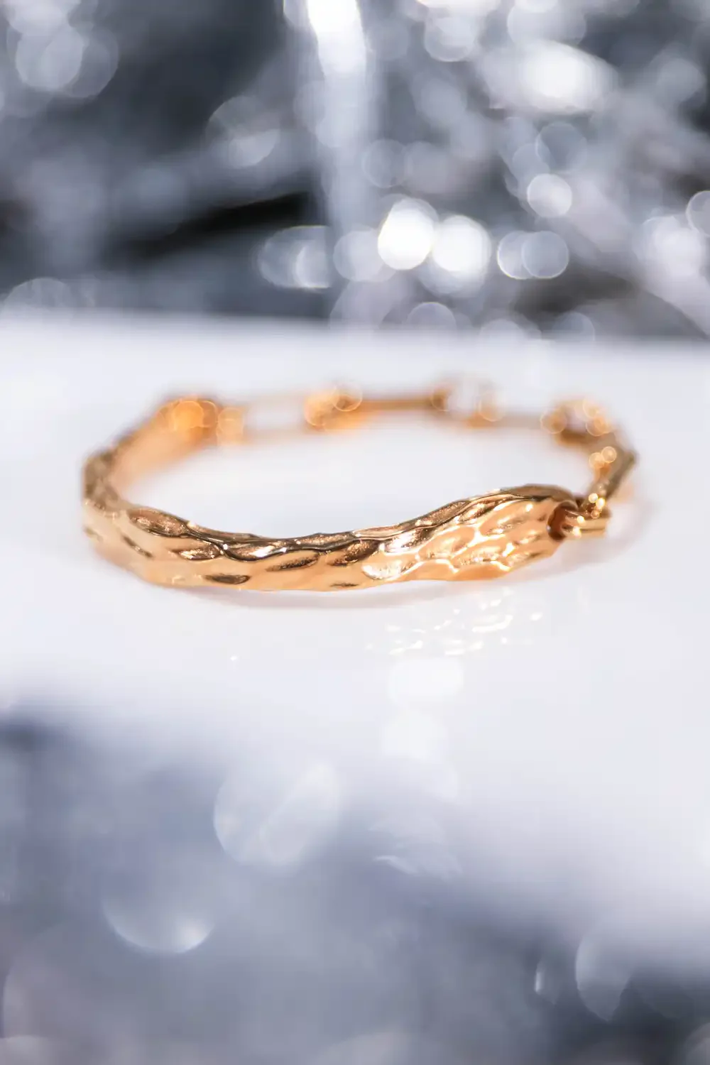 Molten Bangle 14K Gold Plated - Image 6