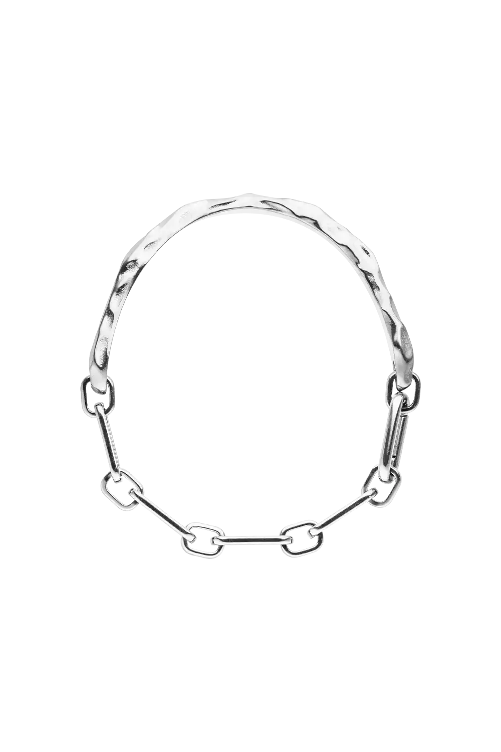 Molten Bangle Silver