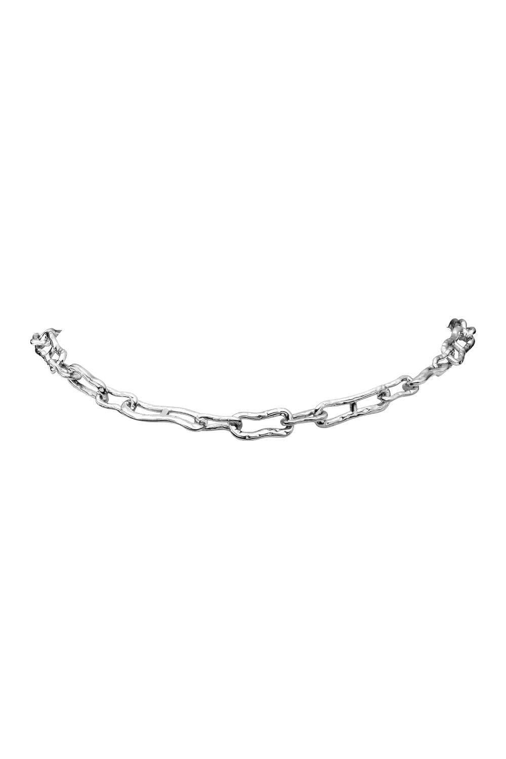 Molten Chunky Necklace Silver