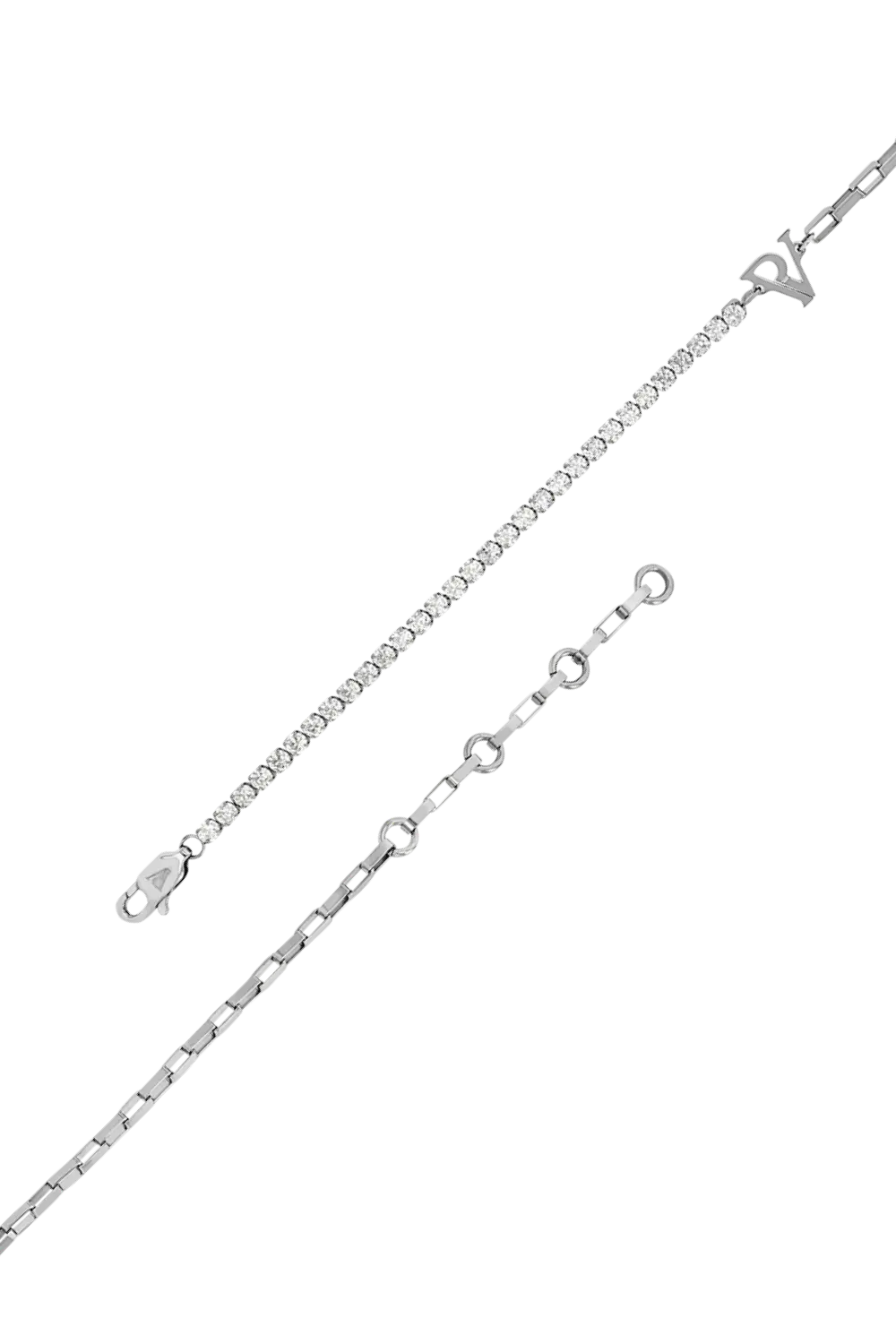 PV Tennis & Chain Complete Set Silver - Image 3