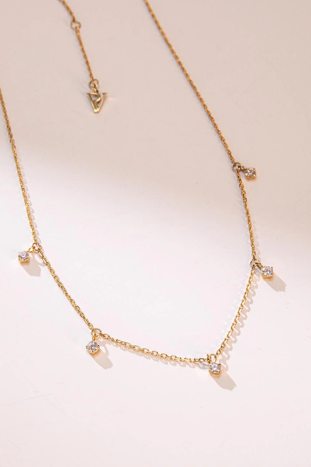 Sparkling Charm Necklace 18K Gold Plated - Image 3