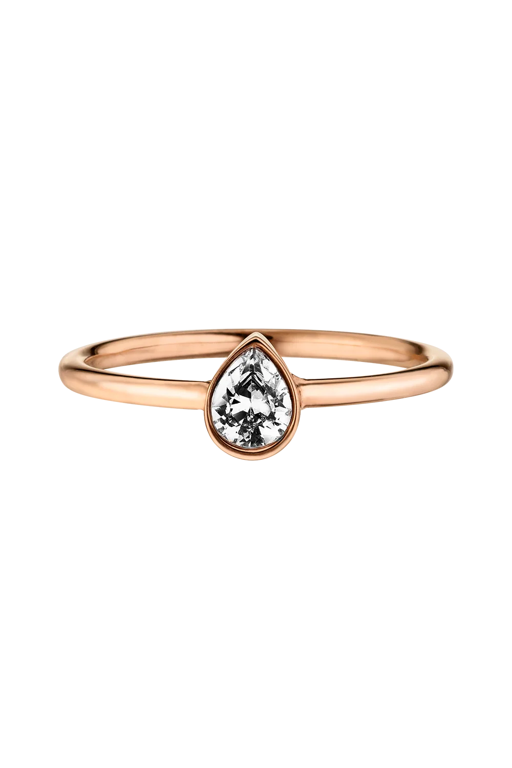 Teardrop Ring Rose Gold