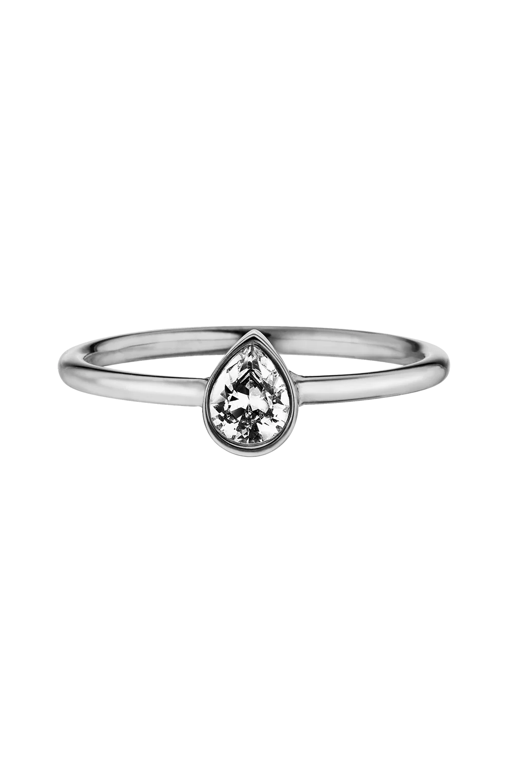Teardrop Ring Silver