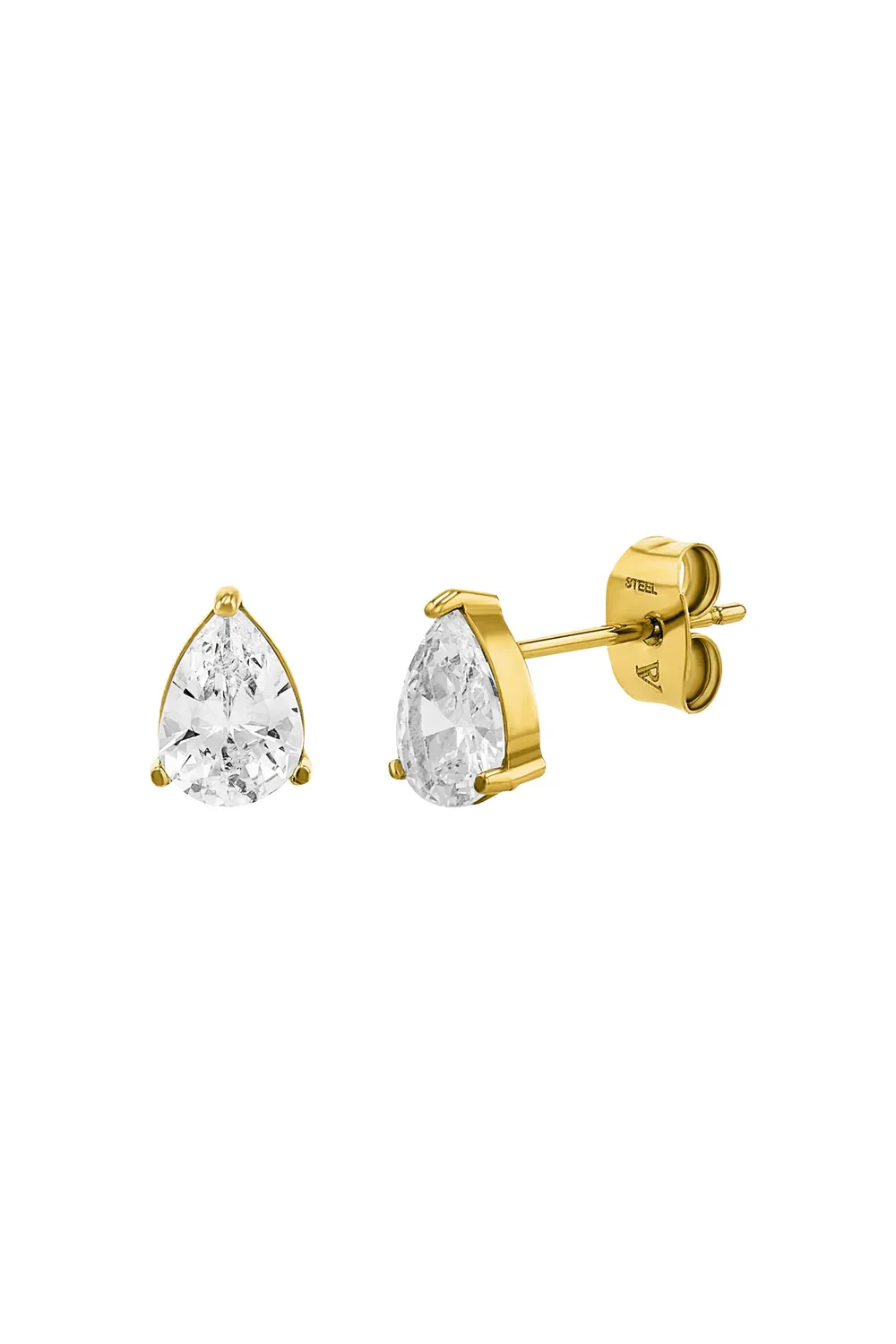 Teardrop Studs 18K Gold Plated
